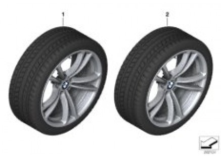 Winter wheel w.tire M doub.sp.409M-20