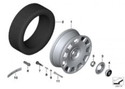 Light-alloy wheel Styling 422