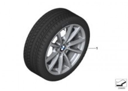 Winter wheel with tire V-spoke 390 - 16