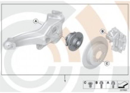 Kit, wheel bearing, rear / Value Line