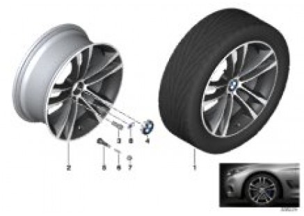 BMW LA wheel M Double Spoke 598 - 19''