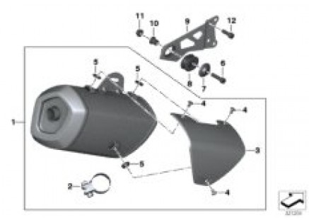 Muffler catalyst/attach.parts