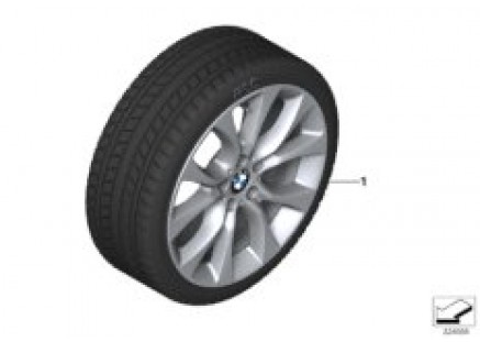 Winter wheel with tire V-spoke 450 - 19