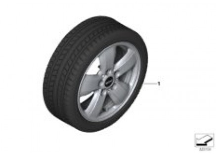 Winter wheel w.tire heli sp.492 - 15