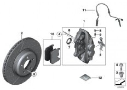 Front brake pad 'Power Kit'