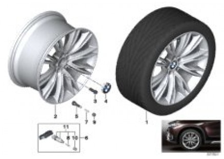BMW LA wheel Individ. V-Spoke 551- 20''