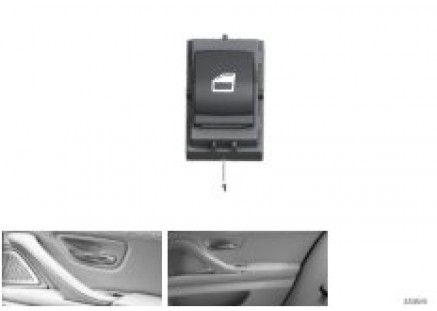 Switch,power window passenger side/rear