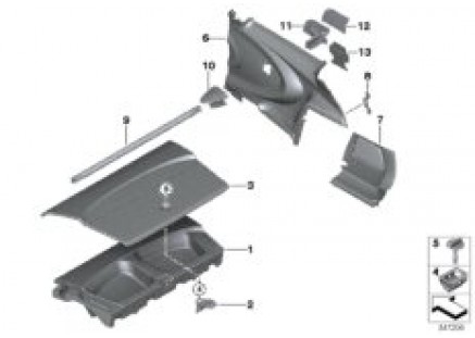 Side trim panel / cargo retainer