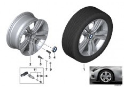 BMW LA wheel Double Spoke 392 - 17''