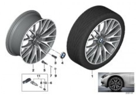 BMW LA wheel Cross-Spoke 404-20''
