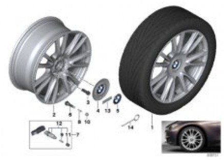 BMW LA wheel Individual V-Spoke 439-19''