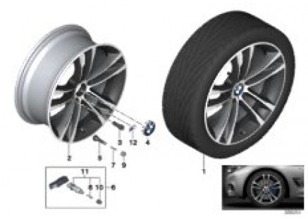 BMW LA wheel M Double Spoke 598 - 19''