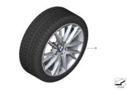 Winter wheel with tire Y-spoke 489 - 17