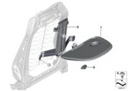 Seat, front, folding tray