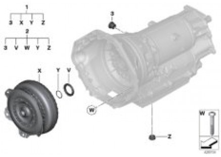 GA8HP75Z torque converter/seal elements