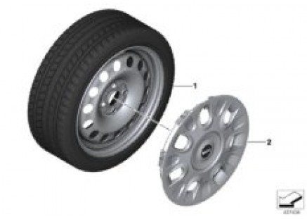 Winter wheel with tire steel - 15