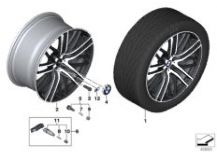 BMW LA wheel M Double Spoke 650M - 21'