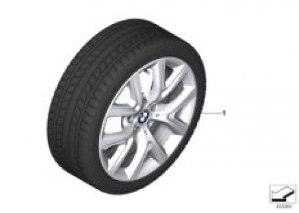 Winter wheel with tire Y-spoke 574 - 17
