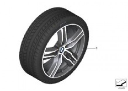 Winter wheel w.tire M doub.sp.570M-18