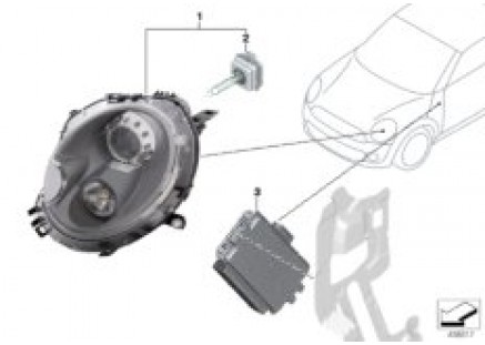Retrofit kit for 25 W xenon headlight