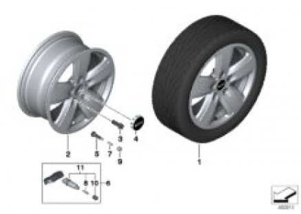 MINI LA wheel revolite spoke 517 - 16