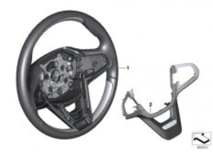 Individual steering wheel leather/wood