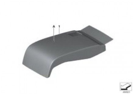 Indi. cover, Comfort seat, center rear