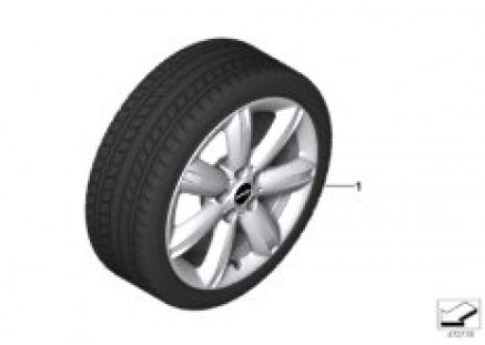 Winter wheel w.tire JCW star sp.539-17