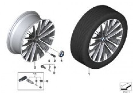 BMW LA wheel double spoke 674 - 19