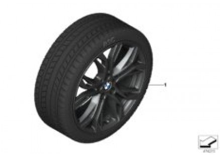 Winter wheel with tire Y-spoke 566 - 18
