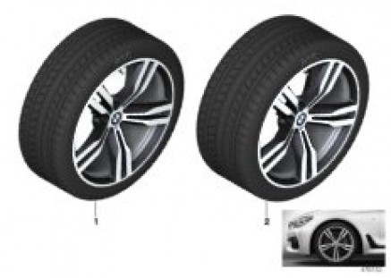 Winter wheel w.tire M doub.sp.648M-20