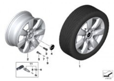 MINI LA wheel Imprint Spoke 530 - 17