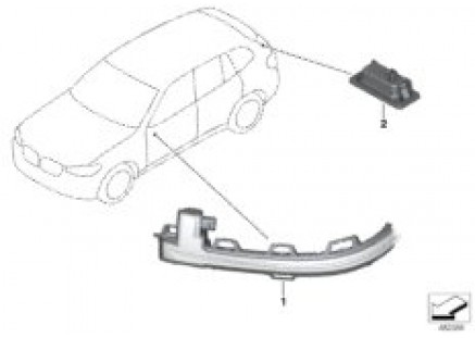 Auxiliary turn signal lamp/s outer