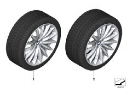 Winter wheel w.tire multi-sp.633 - 19