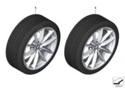 Winter wheel with tire V-spoke 618 - 18