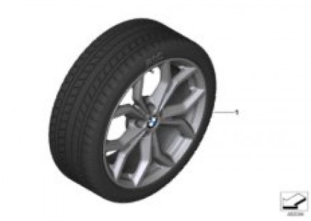 Winter wheel with tire Y-spoke 694 - 19