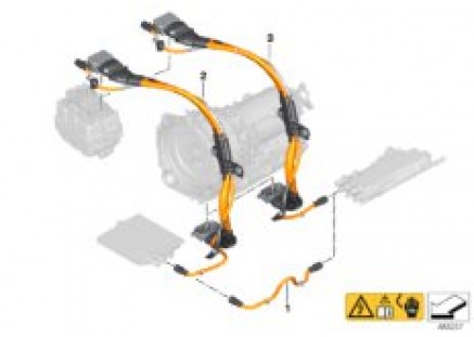 Vehicle wiring harness induct.charging
