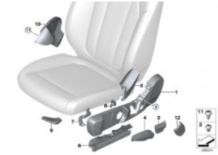 Seat front seat coverings