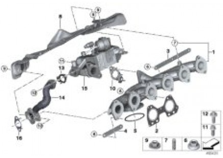 Exhaust manifold-AGR