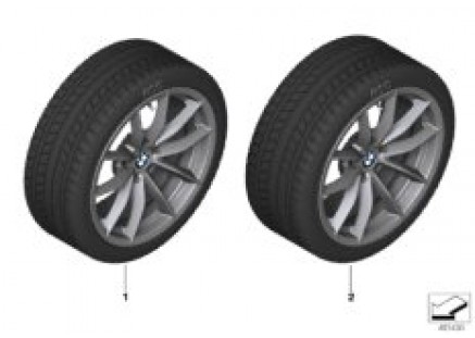 Winter wheel with tire V-spoke 768 - 17