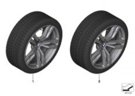 Winter wheel w.tire M doub.sp.798M-18