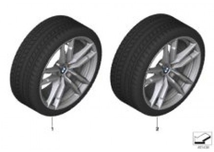 Winter wheel w.tire M doub.sp.764M-20