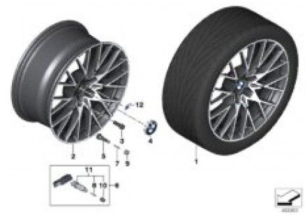 BMW LA wheel Y-spoke 788M - 19
