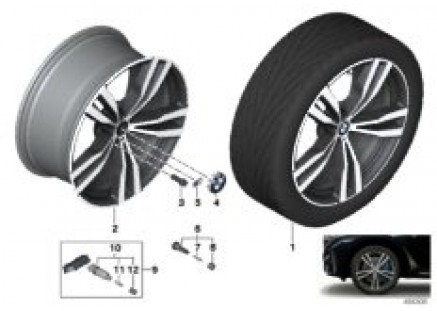 BMW LA wheel double spoke 754M - 21