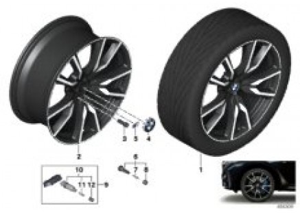 BMW LA wheel V-spoke 755M - 22