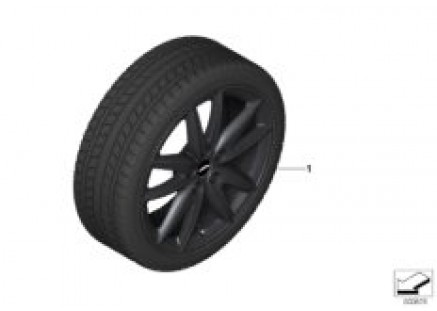 Winter wheel w.tire JCW grip sp.815-18
