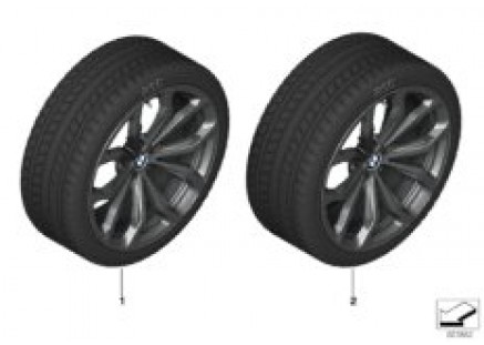 Winter wheel with tire Y-spoke 695 - 20