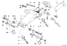 Steering column-adjustable/single parts