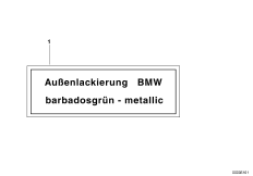 Label outer paint metallic