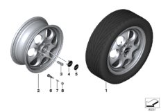 MINI alloy wheel 7-hole 81